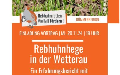 Vortrag zur Rebhuhnhege