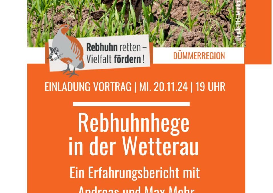 Vortrag zur Rebhuhnhege